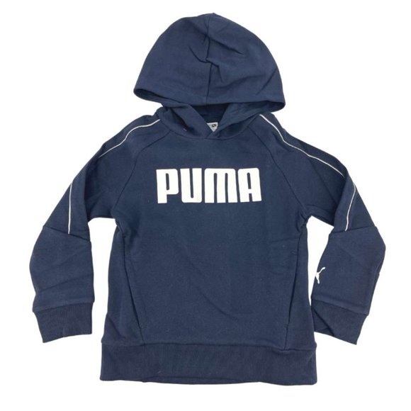Puma | Children's Pull Over Hoodie | Navy | Various Sizes - Picture 1 of 2